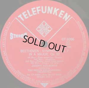 画像2: TELEFUNKEN カイルベルト/ベートーヴェン 交響曲第7, 8番 他
