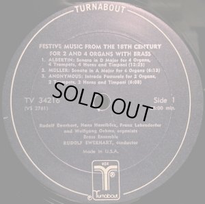 画像2: 米Turnabout 18世紀の祝典音楽〜オルガンと金管楽器のための