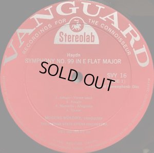 画像5: VANGUARD [初期盤バラ2枚セット] ヴェルディケ/ハイドン 交響曲第99, 第100番「軍隊」, 第101番「時計」, 第102番