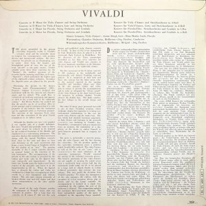 画像3: 仏VOX(オランダ・プレス) フェルバー＆ヴュルテンベルク室内管弦楽団／ヴィヴァルディ ヴィオラ・ダモーレ, リュート, ピッコロのための協奏曲集