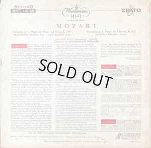 画像3: 米Westminster パイヤール＆ランパル,ラスキーヌ,ランスロ／モーツァルト フルートとハープのための協奏曲, クラリネット協奏曲