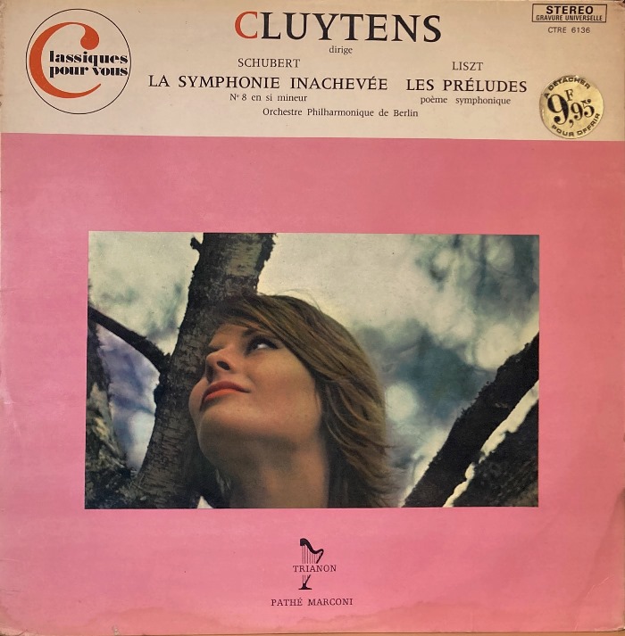 仏TRIANON(EMI) クリュイタンス&ベルリン・フィル/シューベルト「未完成」, リスト 交響詩「前奏曲」