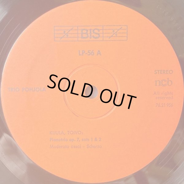 画像2: スウェーデンBIS ポヒョラ・トリオ／トイヴォ・クーラ ピアノ三重奏曲
