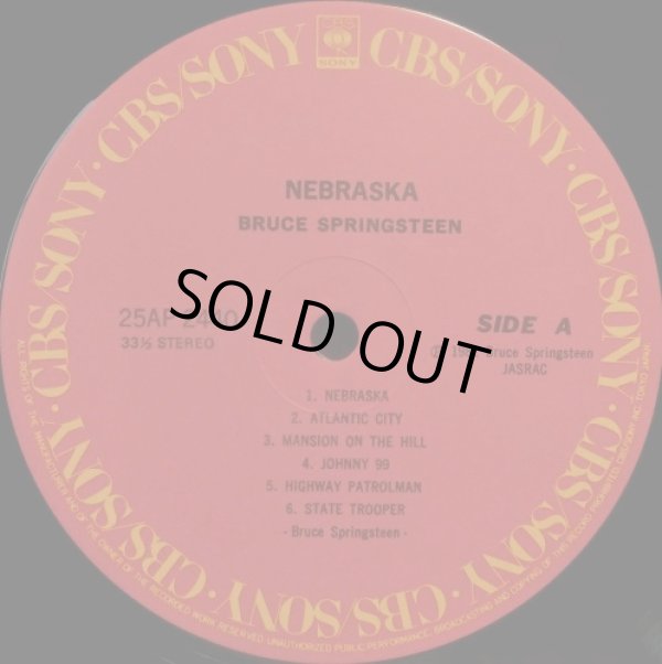 画像2: CBS [バラ2枚セット] ブルース・スプリングスティーン／「NEBRASKA」「 BORN IN U.S.A.」