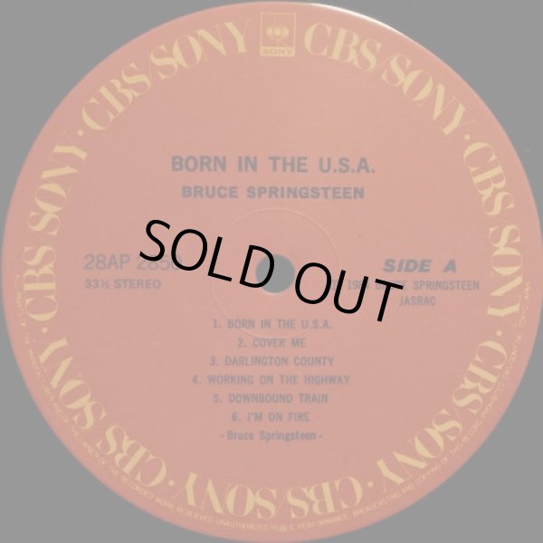 画像8: CBS [バラ2枚セット] ブルース・スプリングスティーン／「NEBRASKA」「 BORN IN U.S.A.」