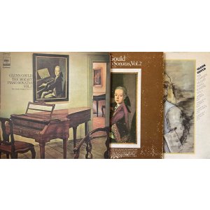 画像: CBS, 米COLUMBIA [バラ3枚セット, 米盤2枚] グールド／モーツァルト ピアノ・ソナタ集Vol.1,2＆5