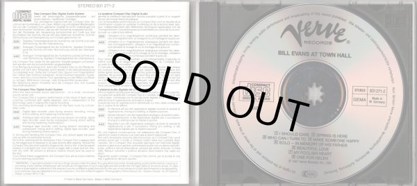 画像3: [中古CD] 独Verve ビル・エヴァンス／Bill Evans at Town Hall