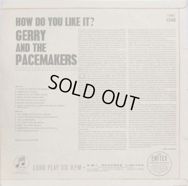 画像3: 英COLUMBIA Gerry and The Pacemakers ジェリー＆ザ・ペースメイカーズ/HOW DO YOU LIKE IT?