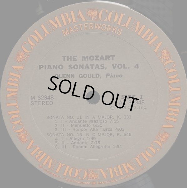 画像6: 米COLUMBIA [バラ2枚セット] グールド／モーツァルト ピアノ・ソナタ集Vol.3＆4