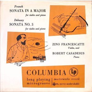 画像: COLUMBIA フランチェスカッティ＆カサドシュ／フランク＆ドビュッシー ヴァイオリン・ソナタ集