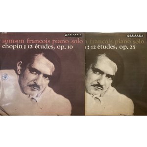 画像: COLUMBIA [10インチ、バラ2枚セット] フランソワ/ショパン 練習曲集OP.10, 25(全24曲)