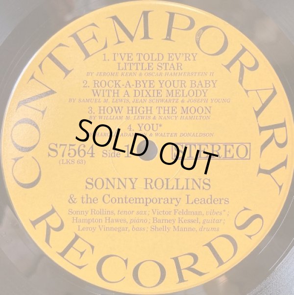 画像2: 米CONTEMPORARY ソニー・ロリンズ／Sonny Rollins & The Contemporary Leaders