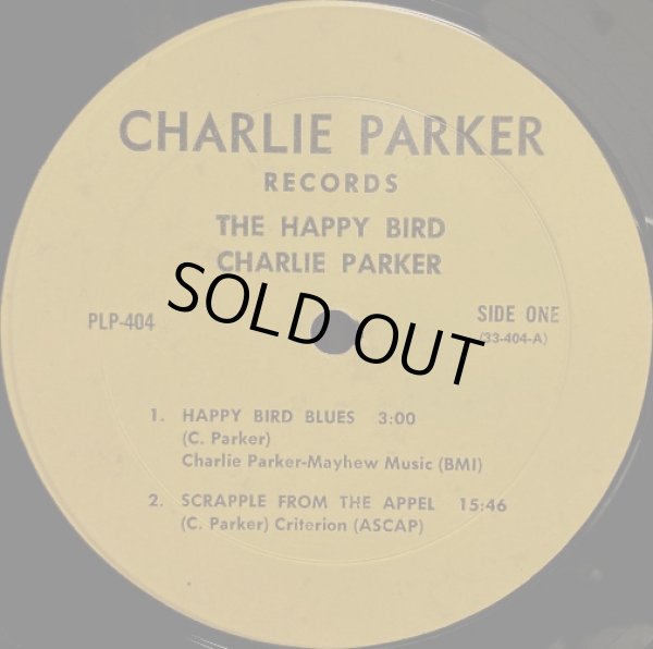画像2: 米Parker Records チャーリー・パーカー/THE HAPPY "BIRD"