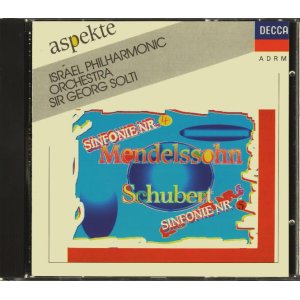 画像: [中古CD] 独DECCA ショルティ/メンデルスゾーン「イタリア」, シューベルト 交響曲第5番