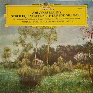 画像: 独DG アマデウス弦楽四重奏団&アロノヴィッツ/ブラームス 弦楽五重奏曲第1番, 2番
