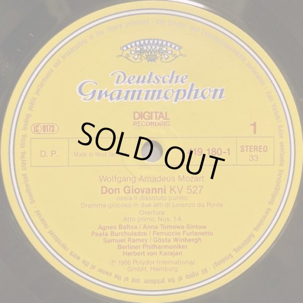 画像2: 独DG カラヤン/モーツァルト 歌劇「ドン・ジョヴァンニ」(全曲)