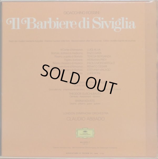 画像3: DG [３枚組] アバド／ロッシーニ 歌劇「セビリャの理髪師」全曲