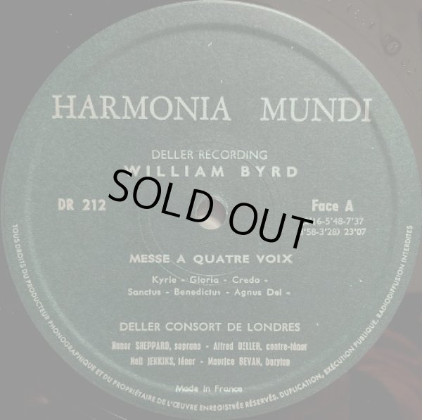 画像2: 仏Harmonia Mundi デラー・コンソート／バード 4声のミサ, モテット集