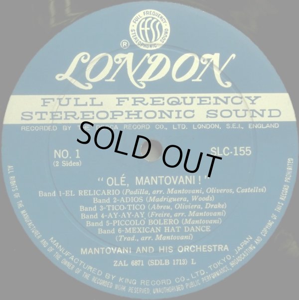 画像2: LONDON マントヴァーニ２枚セット/“OLE, MANTOVANI!”, “MANTOVANI”