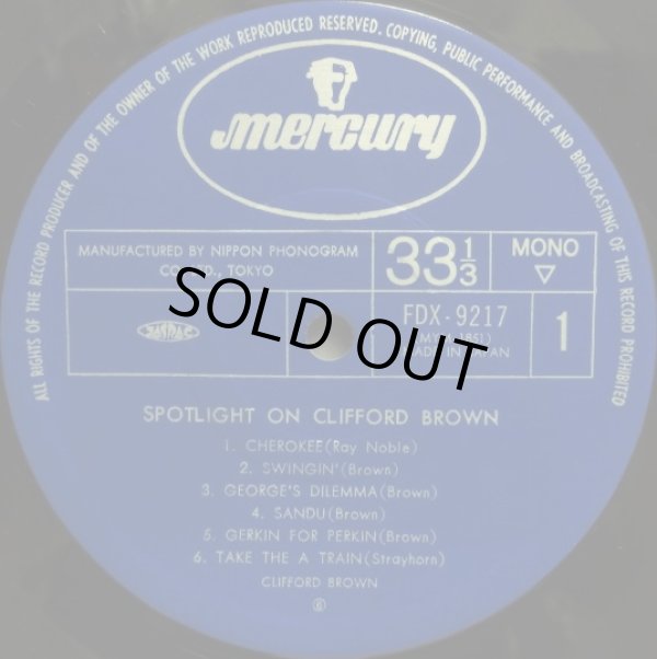 画像2: Mercury [2LP] Clifford Brown クリフォード・ブラウン/SPOTLIGHT ON〜ベスト
