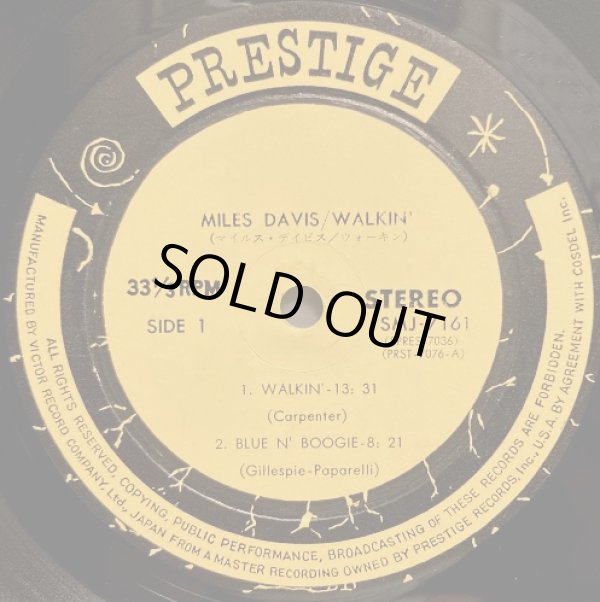 画像2: PRESTIGE マイルス・デイビス／WALKIN'