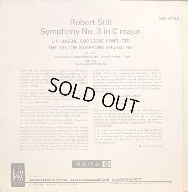 画像3: 英SAGA グーセンス／ロバート・スティル 交響曲第3番