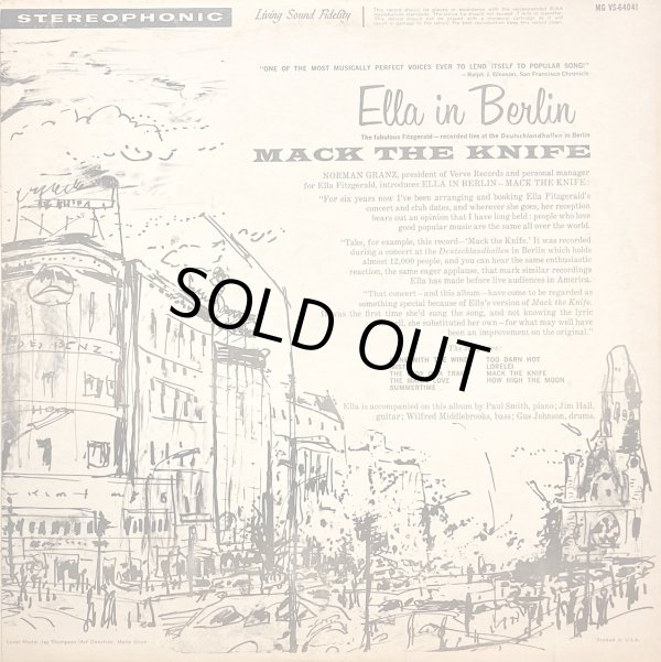 画像3: 米Verve エラ・フィッツジェラルド／Ella in Berlin〜MACK THE KNIFE