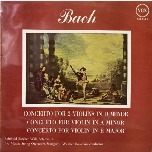 画像: VOX バルヒェット/J.S.バッハ ヴァイオリン協奏曲第1,2番, 2つのヴァイオリンのための協奏曲