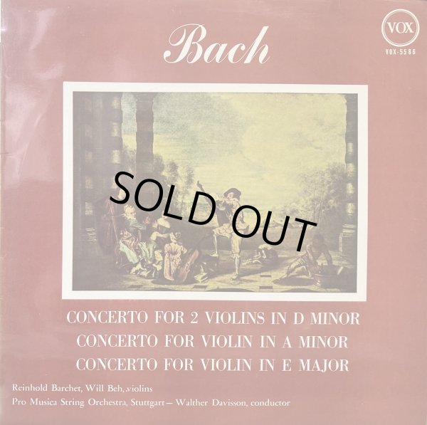 画像1: VOX バルヒェット/J.S.バッハ ヴァイオリン協奏曲第1,2番, 2つのヴァイオリンのための協奏曲