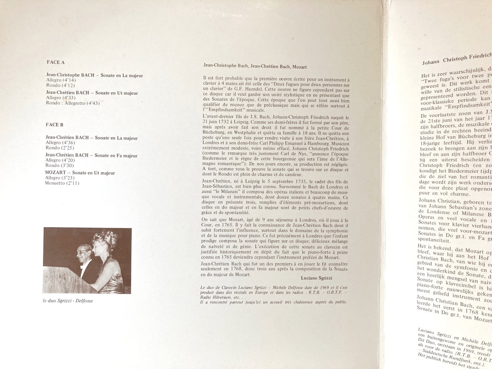 画像4: ベルギーALPHA デュオ・スグリッツィ/４手のためのチェンバロ曲集