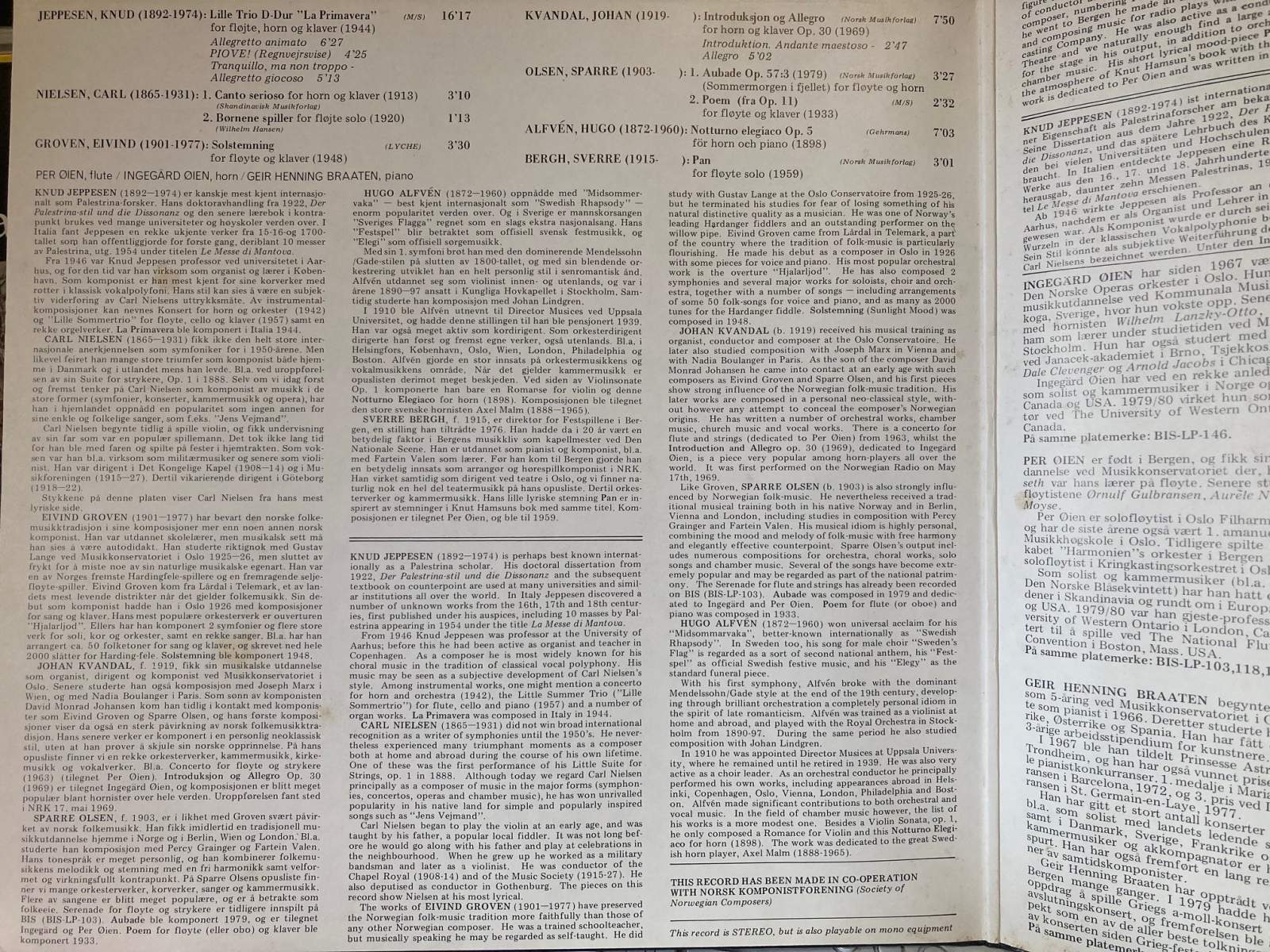 画像4: スウェーデンBIS スカンディナヴィアのムード〜フルート,ホルンとピアノのための音楽