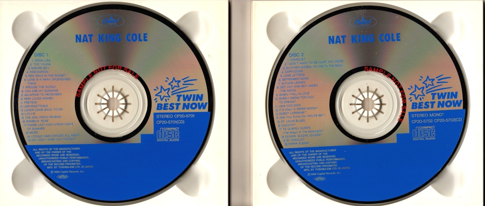 画像3: [中古CD・２枚組] Capitol ナット・キング・コール Nat King Cole