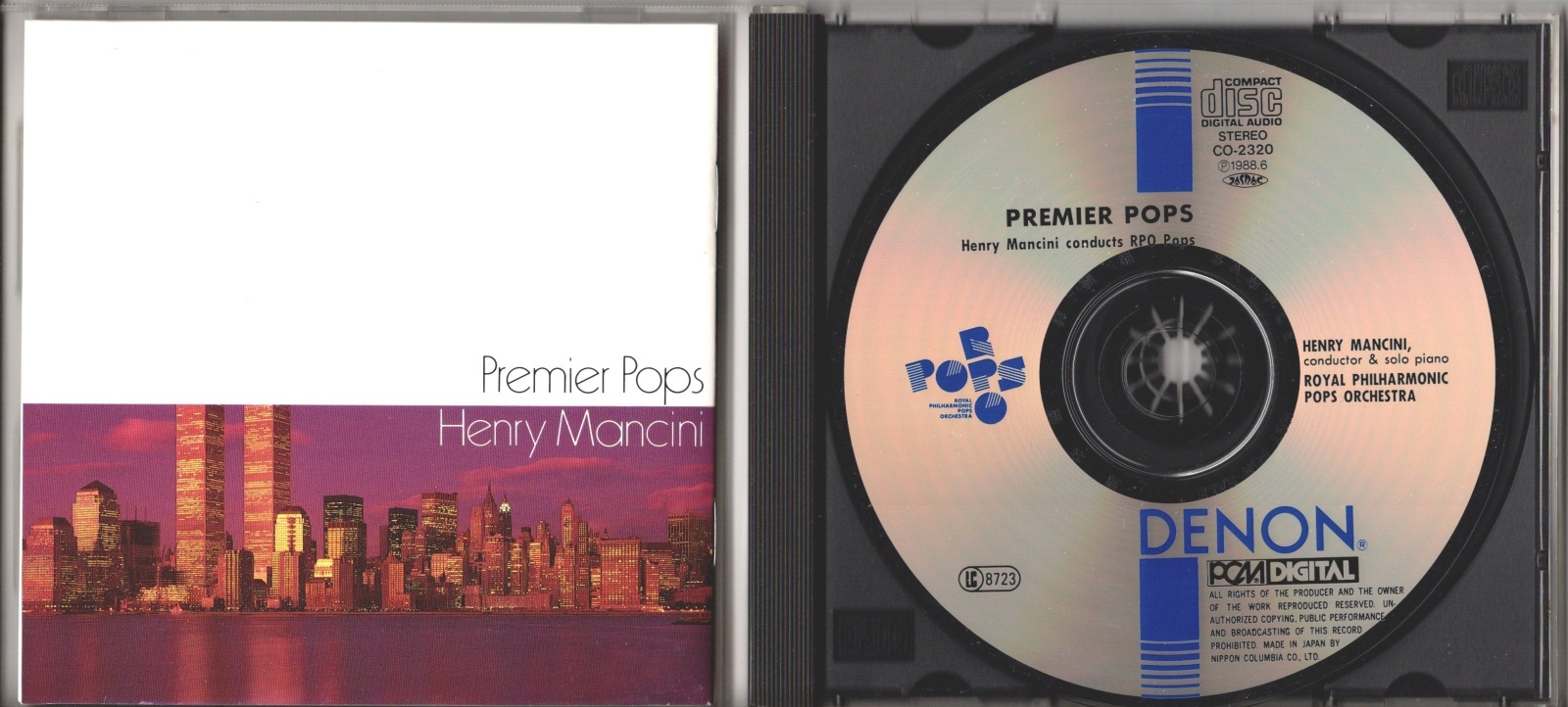 画像3: [中古CD・プロモ盤] DENON ヘンリー・マンシーニ＆ロイヤル・フィル・ポップス／シャレード, ムーンリヴァー〜映画音楽自作自演集