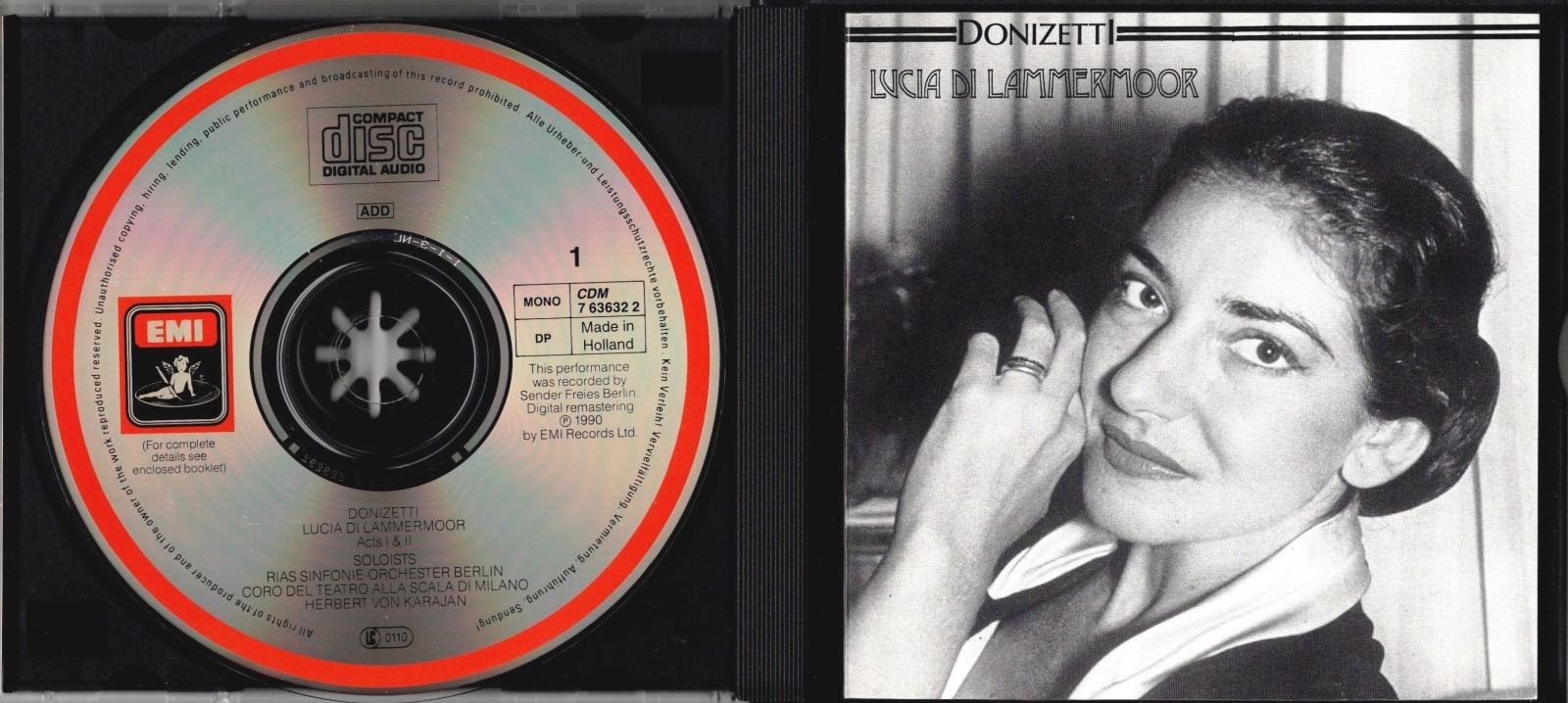 画像3: [中古CD] 欧EMI [2枚組] カラス&カラヤン, ライヴ／ドニゼッティ「ランメルモールのルチア」