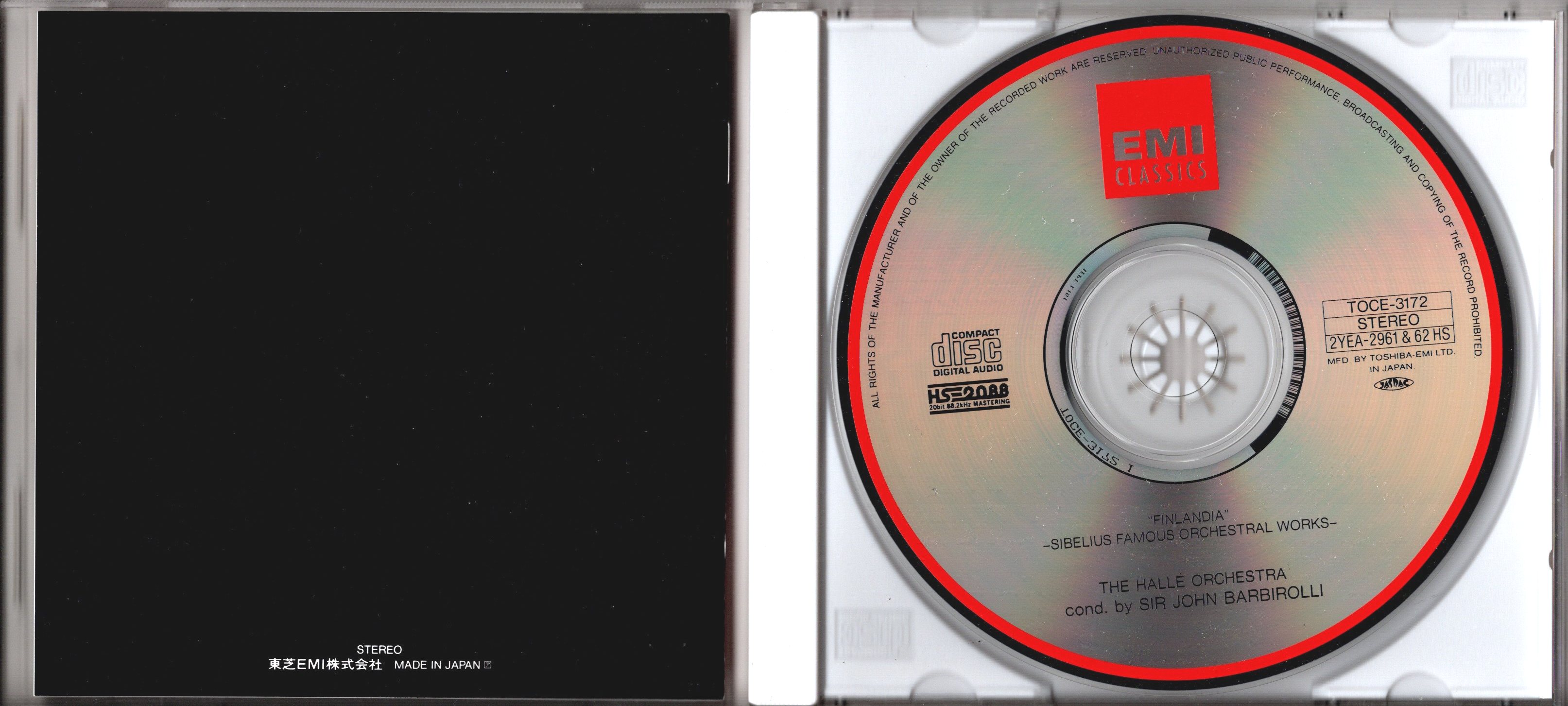 中古CD] EMI バルビローリ／フィンランディア〜シベリウス管弦各曲集