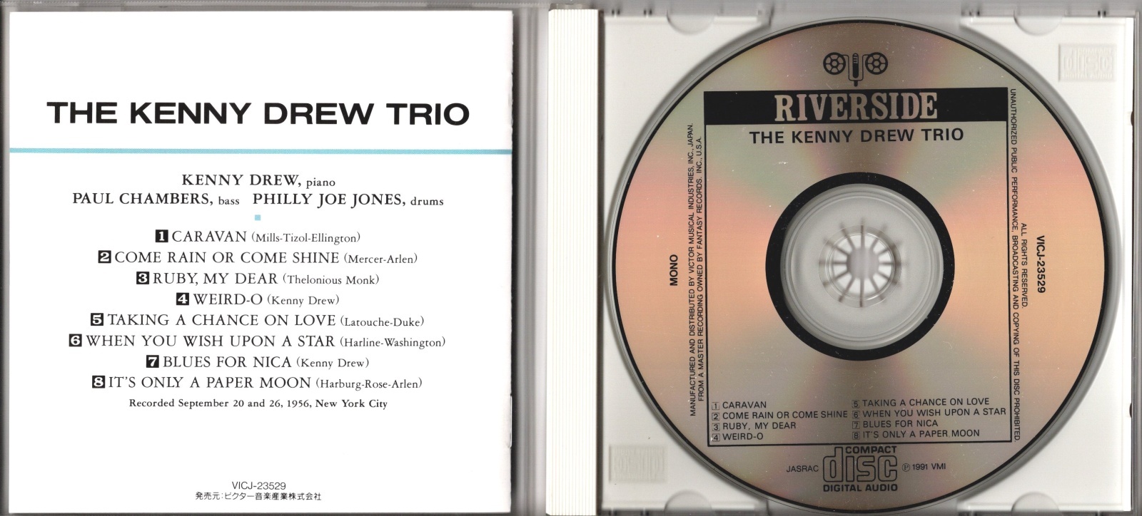 画像3: [中古CD] RIVERSIDE ケニー・ドリュー／Kenny Drew Trio