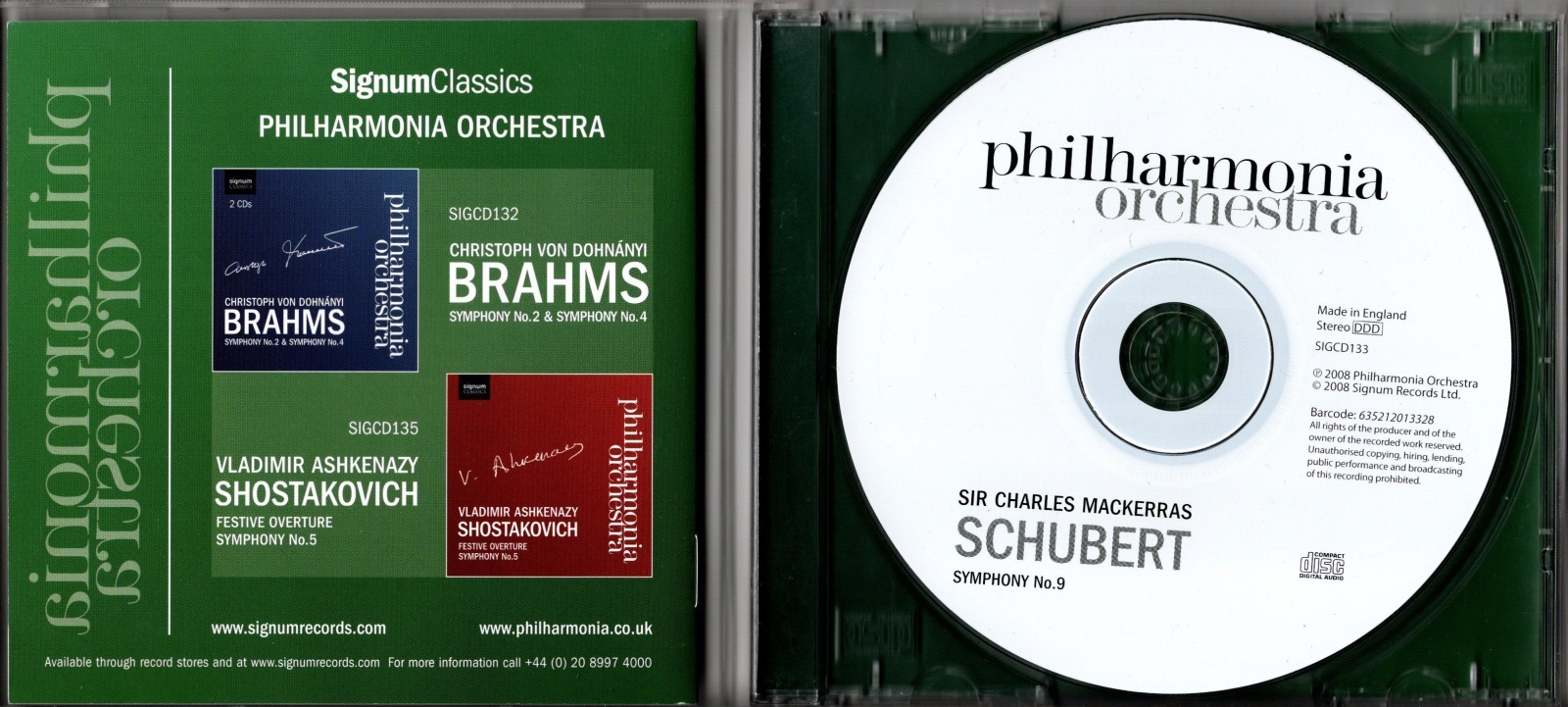 画像4: [中古CD] 英Signum マッケラス＆フィルハーモニア管弦楽団／シューベルト「ザ・グレート」
