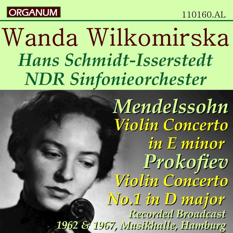 画像1: [新品CD-R] ORGANUM ウィウコミルスカ '62年, '67年放送ライブ/メンデルスゾーン, プロコフィエフ ヴァイオリン協奏曲