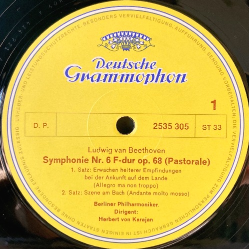 画像2: 独DG カラヤン＆ベルリン・フィル/ベートーヴェン 交響曲第6番「田園」
