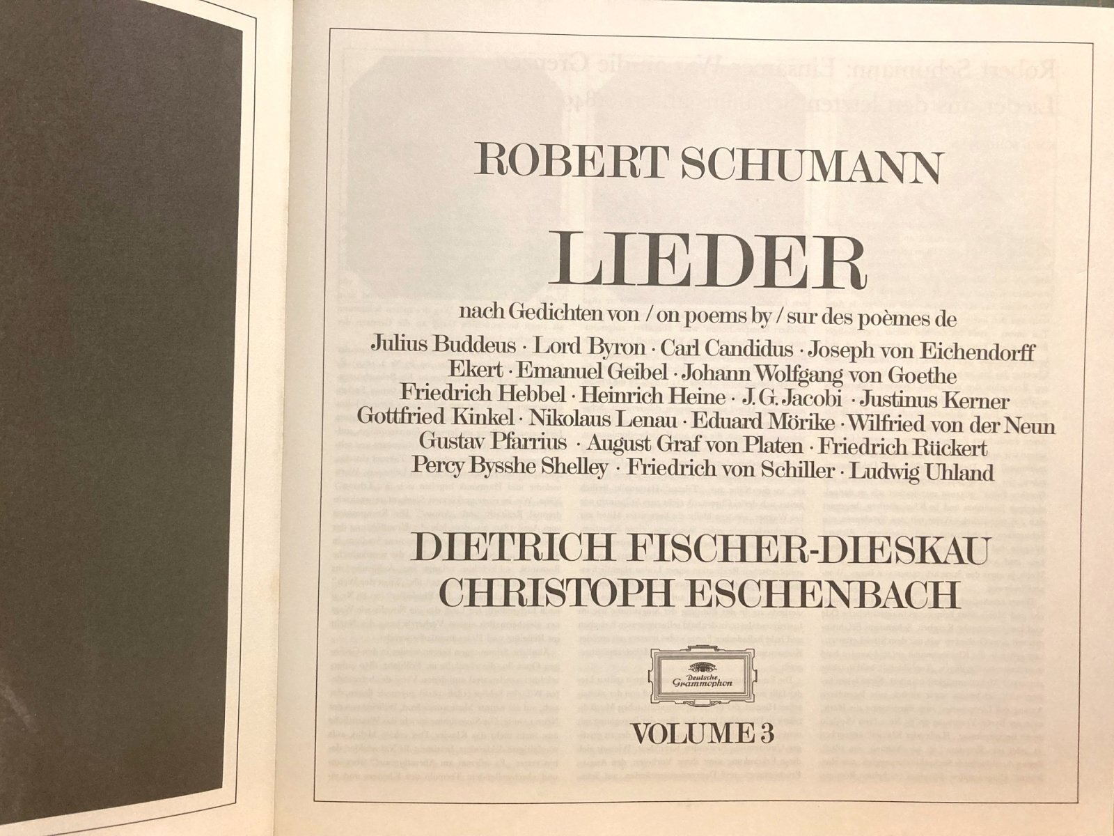 画像5: 独DG [3枚組] フィッシャー=ディースカウ／シューマン歌曲集 第3巻
