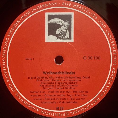 画像2: 独GARNET クリスマスの歌／H.ギュンター＆ライン交響楽団, ライン合唱協会合唱団