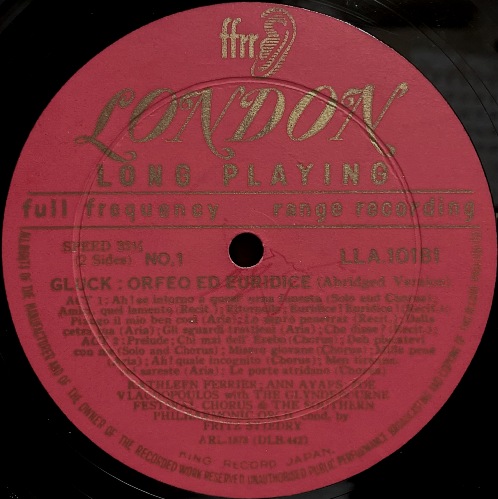 画像2: LONDON キャスリーン・フェリアー／グルック 歌劇「オルフェオとエウリディーチェ」