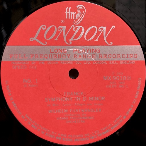 画像2: LONDON フルトヴェングラー＆ウィーン・フィル/フランク 交響曲ニ短調