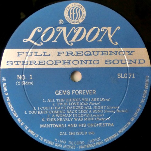 画像2: LONDON マントヴァーニ、不朽の旋律／GEMS FOREVER