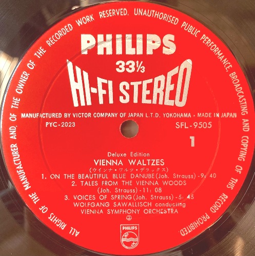 画像2: PHILIPS [2枚組, HI-FI STEREO] サヴァリッシュ他／ウィンナ・ワルツ名曲集