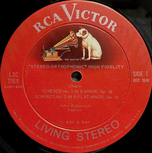 画像2: 米RCA [SD] ルービンシュタイン／ショパン ４つのスケルツォ