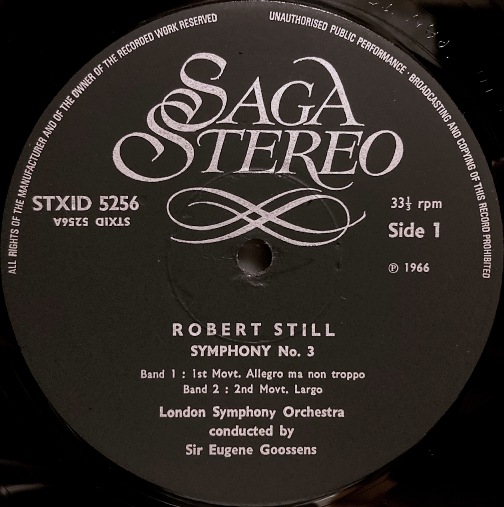 画像2: 英SAGA グーセンス／ロバート・スティル 交響曲第3番