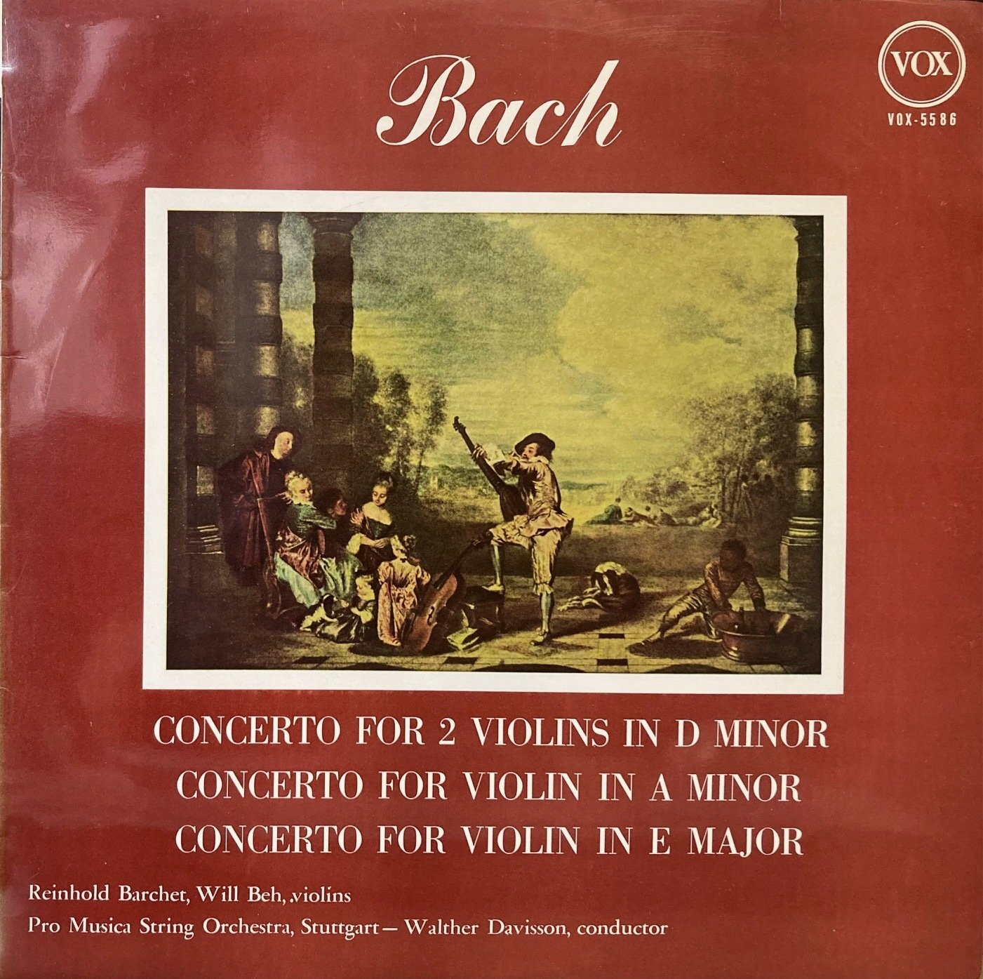 画像1: VOX バルヒェット/J.S.バッハ ヴァイオリン協奏曲第1,2番, 2つのヴァイオリンのための協奏曲